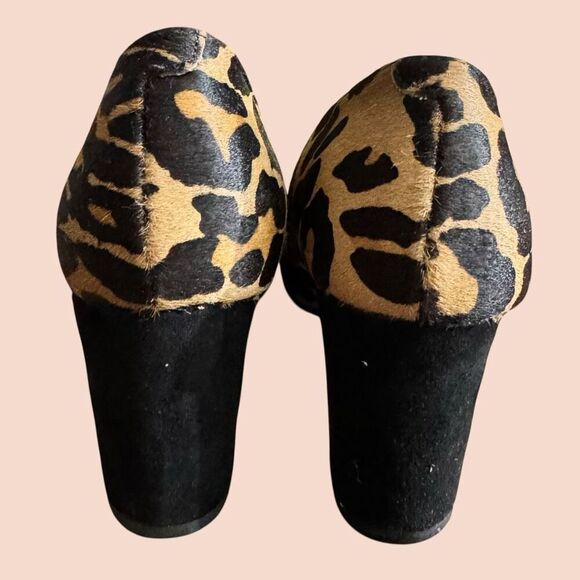 Lands End Leopard Minnie Calf Hair Pumps / SZ: 8.5 / NWT - Picture 5 of 10